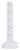 Pro Elec 10Gang Tower Extension Lead, 2m Cable, 13A – White