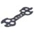 Prophete Universal tool key, 13 functions, colour: black
