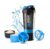 Protein Shaker Bottle 500ml With Extra Compartment – Gym Shaker Bottle For Men & Women – Blue / Green