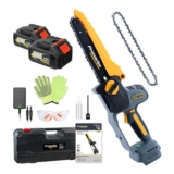 Prunarbo 8-Inch Brushless Mini Chainsaw Kit with Two 4.0Ah Batteries