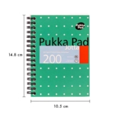 Pukka Jotta Pad A6 80gsm Ruled With Margin Wirebound 200 Pages 100 Sheets. Free Click and Collect