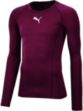 Puma Mens Liga Baselayer Tee Ls Performance Tee – Cordovan, Size L