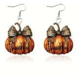 Pumpkin Earrings for Women Thanksgiving Fall Maple Leaf Jewelry