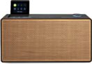 Pure Evoke Home All-in-One Stereo Music System (DAB/FM Radio, Internet Radio, Podcasts, Spotify Connect, Bluetooth, CD, foldable colour display) Special Edition Black/Wood