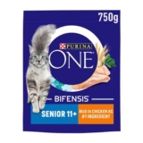 Purina One Senior 11 Dry Cat Food Chicken 750g