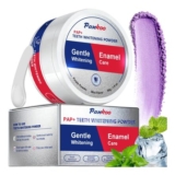 Purple Teeth Whitening Powder with Pap Formula, 50g, Mint, Vegan