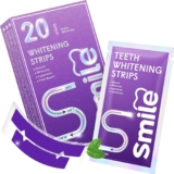 Purple Teeth Whitening Strips 10 Treatments – Enamel-Safe & No-Sensitivity & No-Slip Whitening Strips – Removes Coffee & Wine StainsMintHome Teeth Whitening Kit for Sensitive Teeth