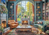 Puzzles 1000 Pieces for Adults jigsaw puzzles for adults. Theme:Warm Study Room – Sold by Jigsaw Puzzle Lovers / FBA