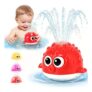 QASUN Light-up Bath Toys, Pufferfish Spray Toys for Kids
