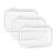 QEEYON 3-Pack Clear Hard Shell Zipper Cases