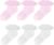 QKURT 6 Pairs Girls Frilly Ankle Socks, Kids White Ballet Ruffle Lace Socks Baby Girls Childrens Dance Laces Cotton Sock Multicolor Laces Ballet Sock Little Ladies Lace Dance Stockings 1-9 Years