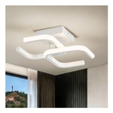 Qamra Modern White LED Ceiling Light 32 Cm, 4000K, 24W