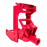 Qualcraft 2601 Portable Wall Jack, for Use with 1-1/2 X 3-1/2 in Fir Poles Or 1 in Od Steel Pipe, Red