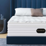 Queblox 4FT6 Double Mattress, 11 Inch 7-Zone Pocket Sprung Mattress with Memory Foam, Medium Firm – King Size £149.99 – Sold By QUELBOX/FBA