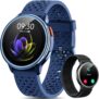 Quican Smart Watch for Men Women, Answer/Make Call,1.27 AMOLED Fitness Watch with Heart Rate/Sleep/SpO2 Monitor, 120 Sports, 3ATM Waterproof Activity Tracker Smartwatch for Android iOS, 2 Straps