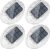 Quntis Warm White Solar Fence Lights 4Pack, 360Lighting Effect Outdoor Wall Lights, Auto On/Off IP44 Waterproof Wireless Garden Security Lights Suit for Balcony Stair Garage Road Shed Gate Patio Yard