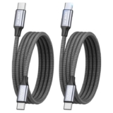 RAVIAD 240W USB C to USB C Charger Cable 2- Pack 1m PD Type C Charge Cable – collect voucher – Sold by LGX DIRECT / FBA