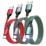 RAVIAD USB C Charger Cable 3Pack 1M, USB to USB C Cable Fast Charging Sold by LGX Direct / FBA