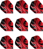 RED DRAGON Professional Player Hardcore Shape No. 6 Extra Thick – 100 Micron – Dart Flights 3 Sets Per Pack (9 Dart Flights in total)