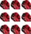 RED DRAGON Professional Player Hardcore Shape No. 6 Extra Thick – 100 Micron – Dart Flights 3 Sets Per Pack (9 Dart Flights in total)