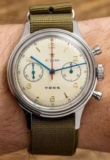 RED STAR 38mm Mens 1963 Chronograph Mechanical Watch Pilot with Seagull Movement ST1901 (with code) ZY Chronograph Watch Store