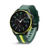 REFLEX ACTIVE Series 54 Smart Watch Green with Green & Yellow Silicone Strap