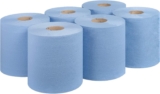 REQUISITE NEEDS Embossed 2 Ply Blue Rolls – Blue Paper Towel Tissue (Pack of 6)