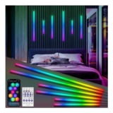 RGB IC LED Recessed Wall Panel Lighting Kit, 6-Pack, Alexa/WiFi