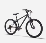 ROCKRIDER 24 9-12 Years Mountain Bike Expl 500 – Black