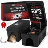 ROSHIELD 2X Rat Trap Killer Box with Inspection Window – Sold by Fort Products FBA