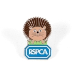 RSPCA Charity Sale Harry the Hedgehog, Pin Badge