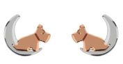 Radley Two-Tone Dog Stud Earrings (Set of 2)