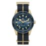Rado Captain Cook 42mm Bronze Blue Automatic Nato Strap Watch W/Code