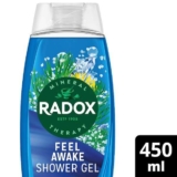 Radox Mineral Therapy Feel Shower Gel 450ml (Awake/ Renewed/ Peach/ Indulged/ Violet/ Citrus/ Moisturised/ Uplifted/ Nourished) Free C&C