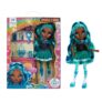 Rainbow High Sparkle & Shine Doll – Misty – 28cm Fashion Doll with Teal Blue Hair and Magic Bubbles in Legs, Colour, Style, Play