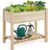 Raised Garden Bed 2 Tiers Wooden Raised Bed Planter Box with Storage Shelf 86 x 46 x 76cm