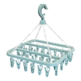 Ram Drying Hanger with 32 Peg Clips and Foldable Rack
