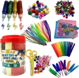 Ram Giant 200 Pieces Kids Childrens Craft Art DIY Jar Large Crafting Crafts Large Toy Set