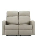Ramsey Faux Leather Recliner 2 Seater Sofa – Grey