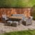 Rattan Dining Set 7 Seater Deluxe Patio Furniture Set & Protective Cover – Sold by Home Treats