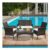Rattan Garden Furniture Set 4 Seater & Cushions & Table – £29.99 Delivery