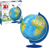 Ravensburger 3D Puzzle Ball – Globe English – Ages 6, 180 Pieces
