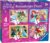 Ravensburger Disney Princess Kids Jigsaw Puzzles 4-in-a-Box Age 3 12 16 20 24 Piece Puzzle Pack, Educational Learning Activity, Birthday Gift