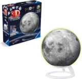 Ravensburger Glow in The Dark Moon – 3D Puzzles for Kids Age 6 Years Up – 72 Pieces – No Glue Required