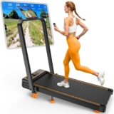 Rayspace 15% Tilt Treadmill, Upgraded 3.5HP Low Noise Treadmill for Home, 4 in 1 Folding Treadmill, Walking Mat with Handle, 350 Lbs Capacity