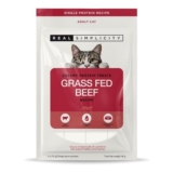 Real Simplicity Lickable Cat Treats with Grass-Fed Beef, 4x12g Sachets