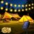 Realky Solar Garden Lights, 30LED Garden Solar Lights 8 Mode IP65 Waterproof 8.1M Solar String Lights Outdoor Garden for Terrace, Party, Balcony, Gazebo(Warm WhiteMemory Function)