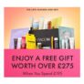 Receive a Free Gift worth over £275 When You Spend £195
