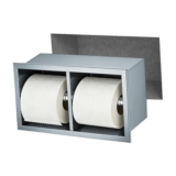 Recessed 304 Stainless Steel Toilet Paper Holder, Wall Mounted, Grey