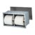 Recessed 304 Stainless Steel Toilet Paper Holder, Wall Mounted, Grey